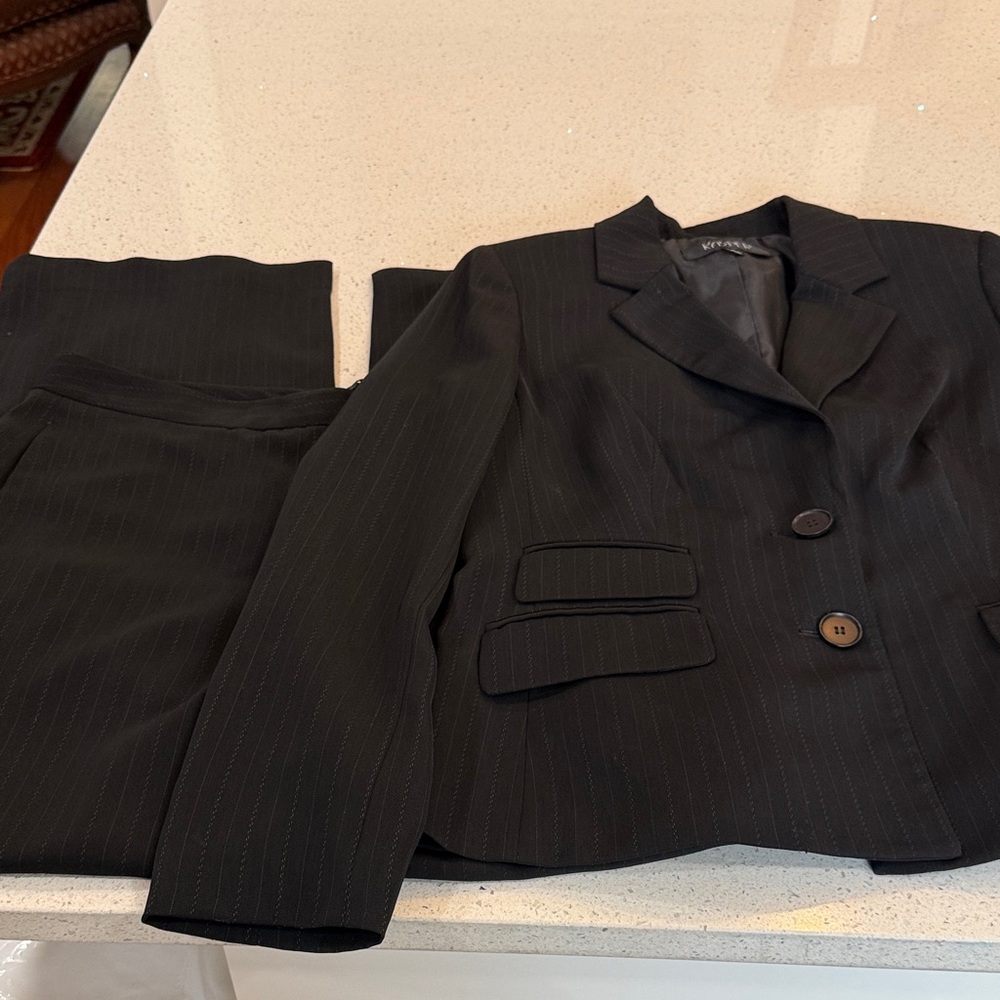 Kasper Black Pinstripe Women's Suit